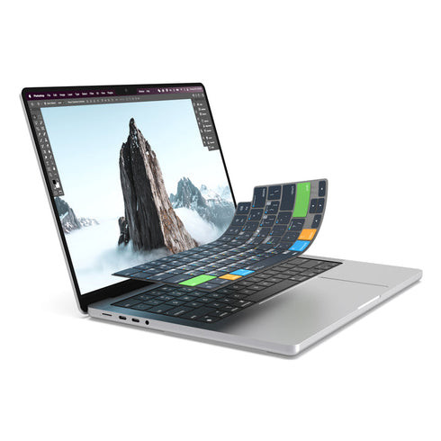 JCPal VerSkin Adobe Photoshop Shortcuts Keyboard Protector for MacBook Pro 14 (M3 2023 / M2 2023 / M1 2021), MacBook Pro 16 (M3 2023 / M2 2023 / M1 2021), MacBook Air 13.6 (M3 2024 / M2 2022), MacBook Air 15.3 (M3 2024 / M2 2023)